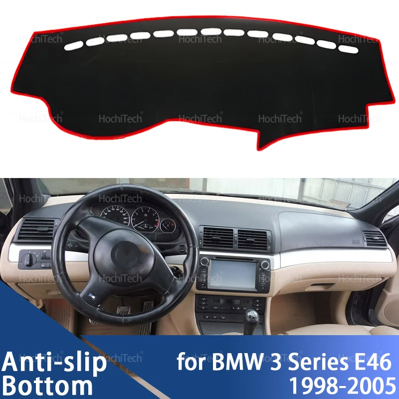 Car Dashboard Cover Dash Board Mat Carpet Pad Sunshade Cape Cushion Dashboard Cover for BMW 3 Series E46 1998-2005