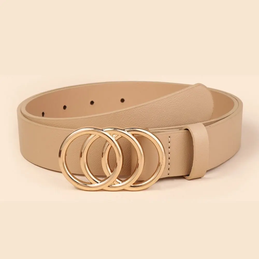 Waist Decoration Versatile Leather Belt Casual Luxury Design Slide Buckle Belt Simple Thin Waist Strap For Women