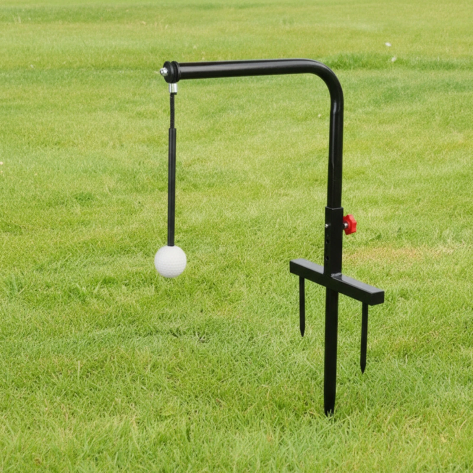Golf Swing Practice Aid with Rope and Ball Instant Feedback Golf Swing Practice Aid Adjustable Portable for Beginners, Backyard