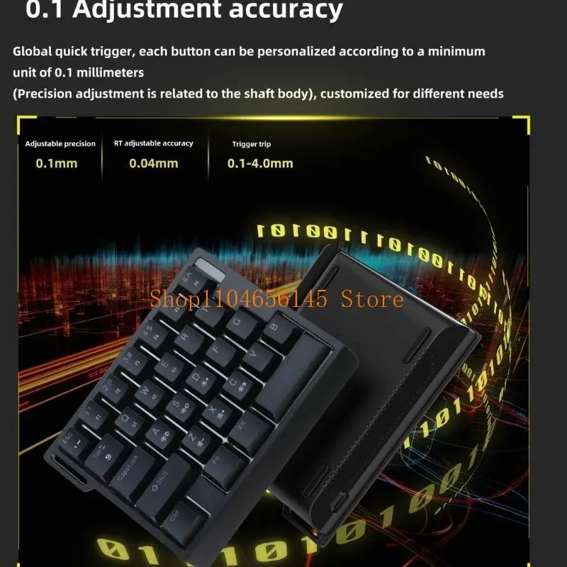 

Проводная механическая клавиатура 5asd, оснащенная магнитными переключателями и быстрой активацией, повышает долговечность для