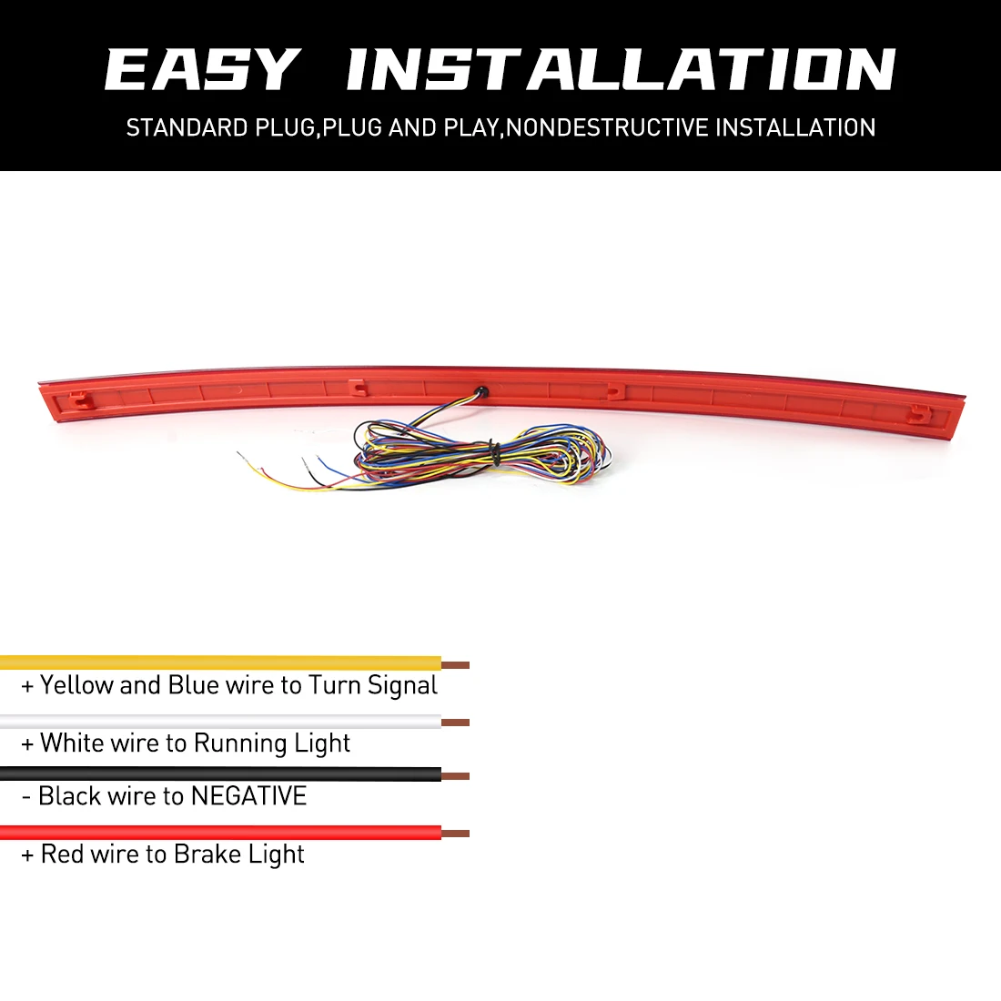 Tail Light For Kia KX5 Sportage QL LX / EX 2018 2019 2020 2021 Rear Bumper Reflector Startup Brake Warning Turn Signal Lamp 12V