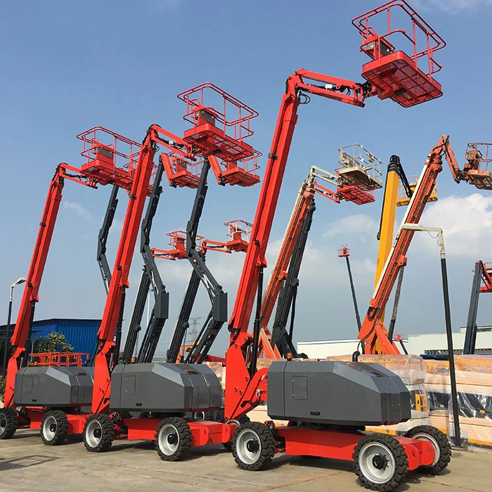 YG 18M-50M New Design Self-Propelled Towable Articulated Boom Lift Rental Man Lift Aerial Work Platform