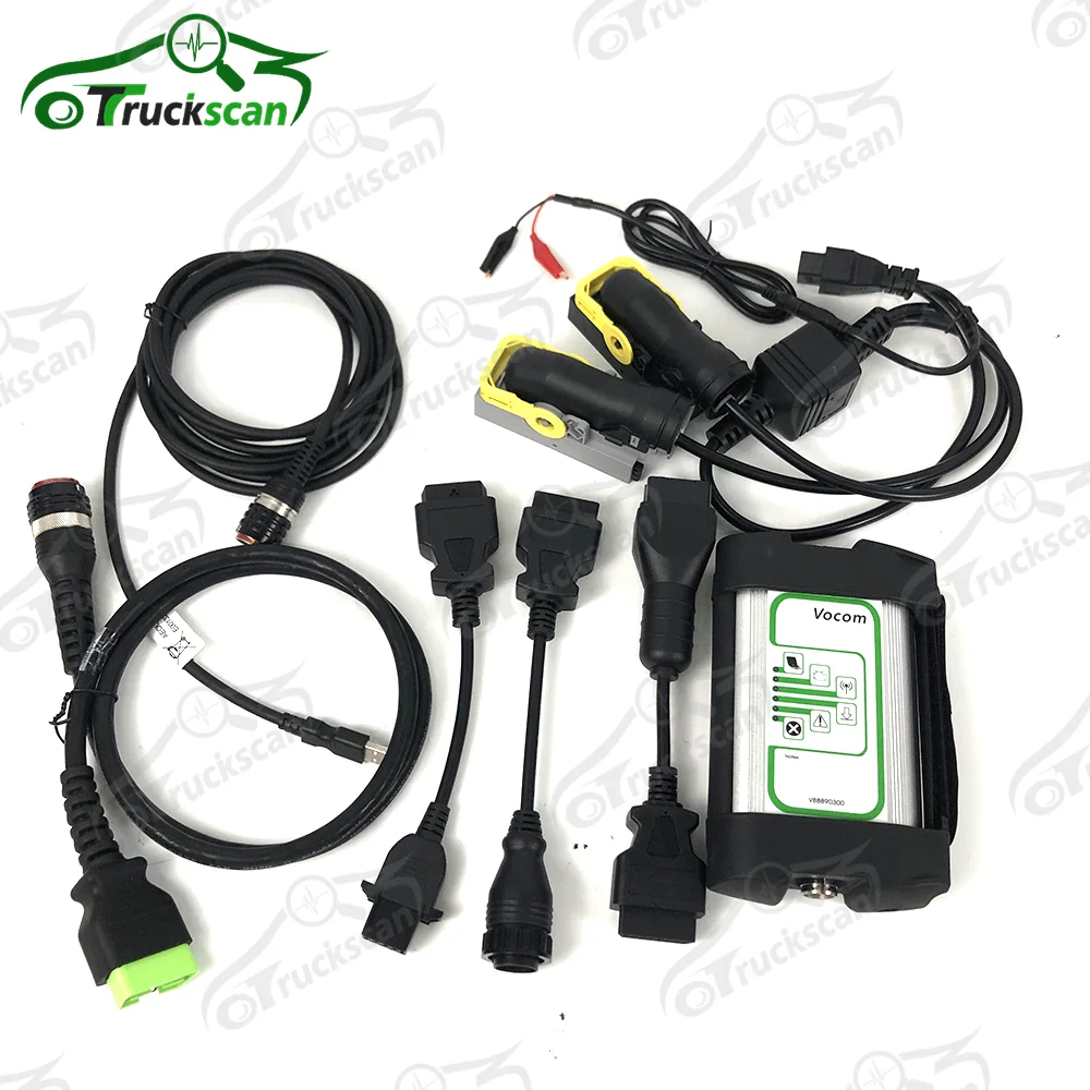 For VOCOM 1 Interface VOCOM1 88890300 2.8.241 Heavy truck excavator scanner Diagnostic Tool with ECU programming test cable