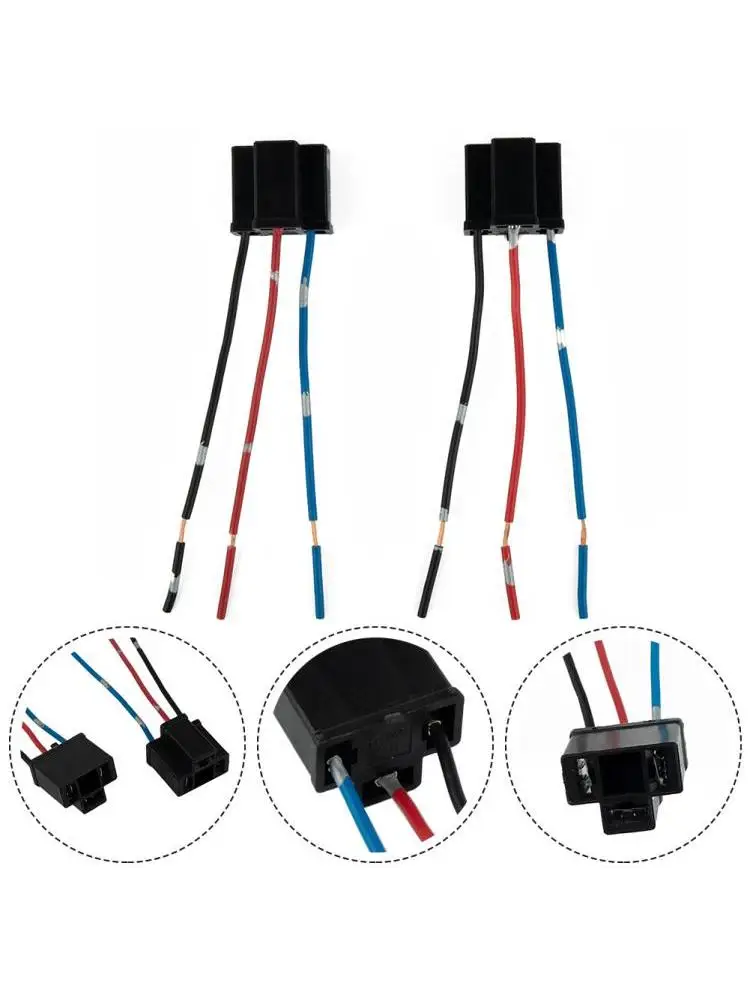 Douille d'ampoule H4 à 3 broches pour réparation de lumière de sauna, pièce de rechange, accessoire de prise de fil de connecteur, offre spéciale, 2 pièces