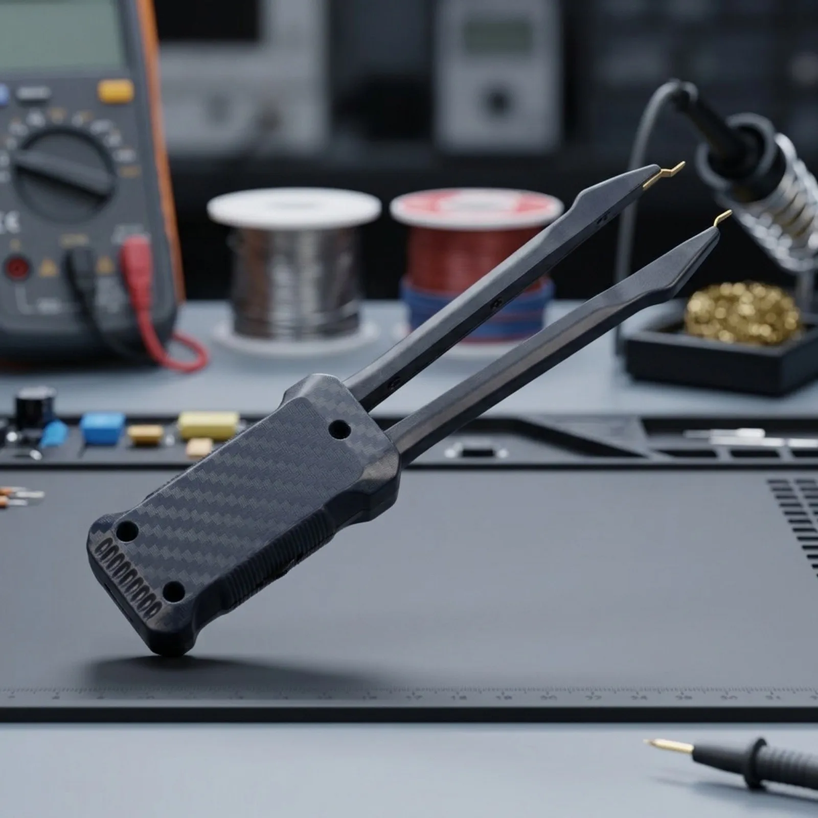 Production Line Testing LCR Multimeter Component Tester Diagnostic Tool for color Black Rechargeable Lithium Battery