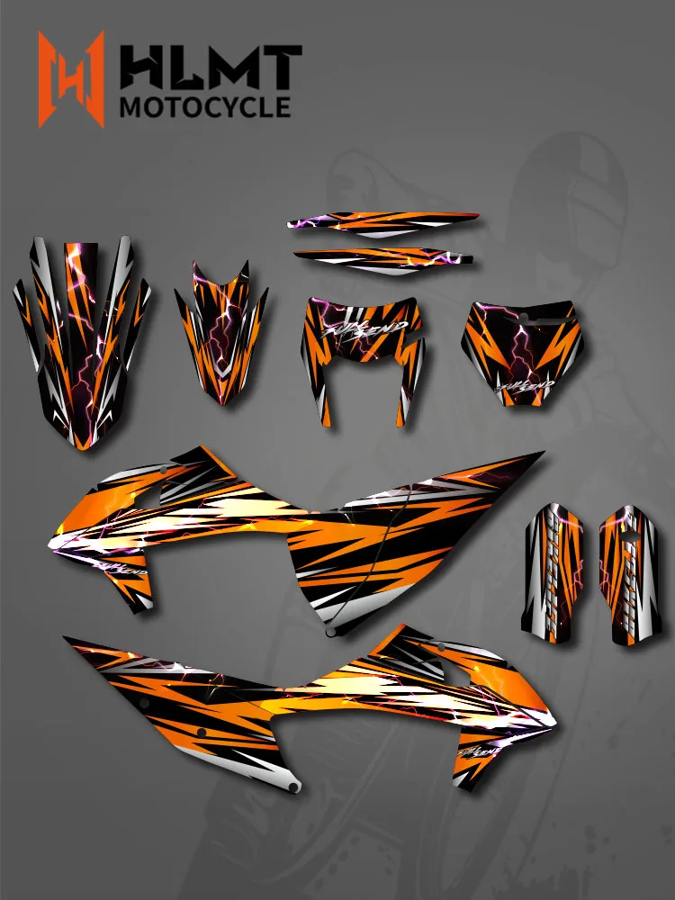 Zestawy naklejek motocyklowych, grafiki, naklejki na KTM 125 250 350 450 500 525 SX SXF 2019-2021 EXC XC XCW 2020-2022 z własnym numerem — 2