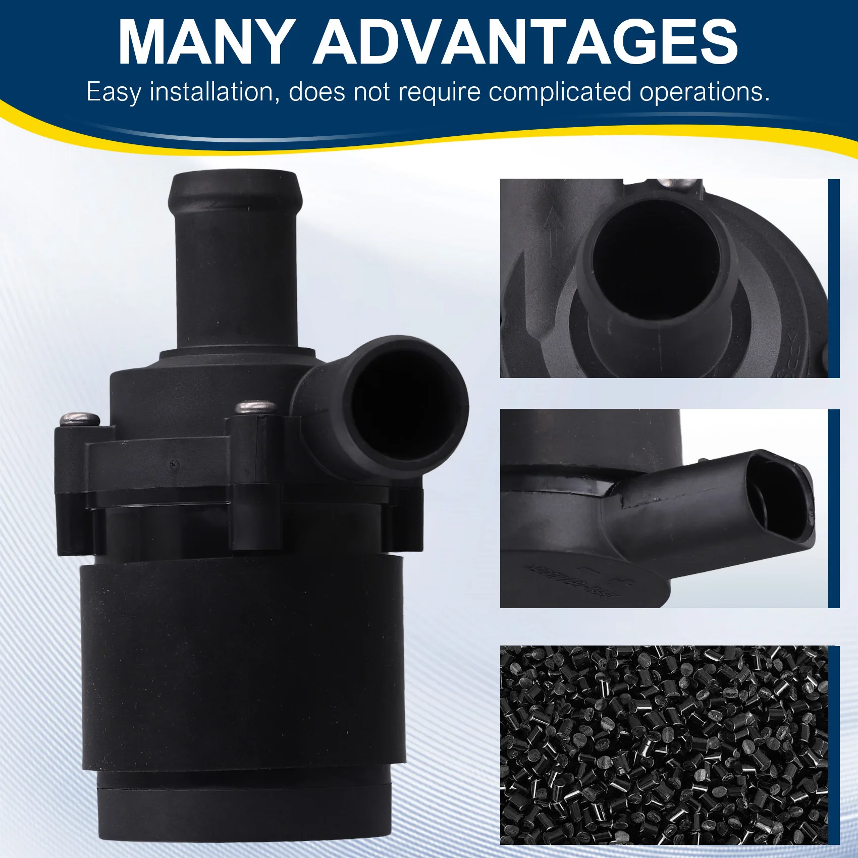 

Electronic Auxiliary Water Pump 8E0965559 For A4 VW Amarok Sharan Seat Alhambra Skoda Car 1997-2010