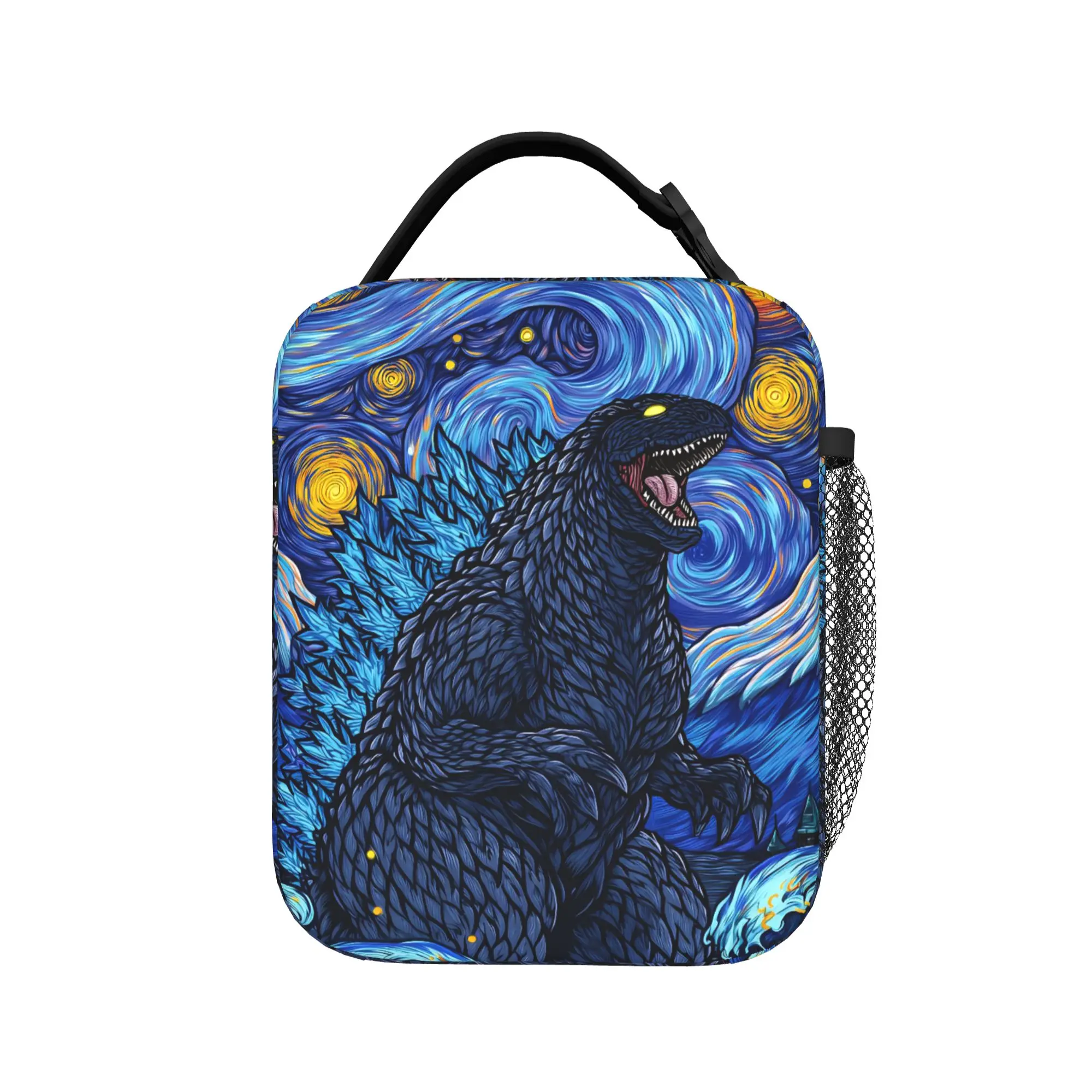 Monster G-Godzillas Thermal Insulated Lunch Bag for School  Portable Food Bag Container Thermal Cooler Lunch Box