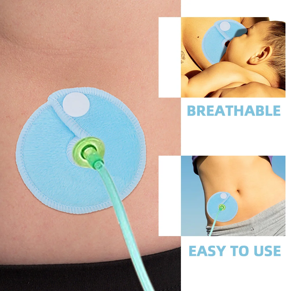 24 個の授乳サポートパッド G 形状チューブホルダー再利用可能な竹繊維授乳パッド赤ちゃん大人用 G チューブアクセサリー