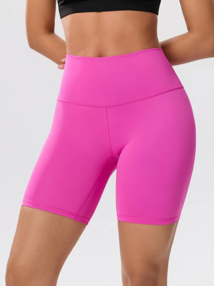 Summer Yoga Shorts High Elastic Breathable Tights Leggings Quick Drying Sports Fitness Yoga Cycling Athletic Gym Shorts