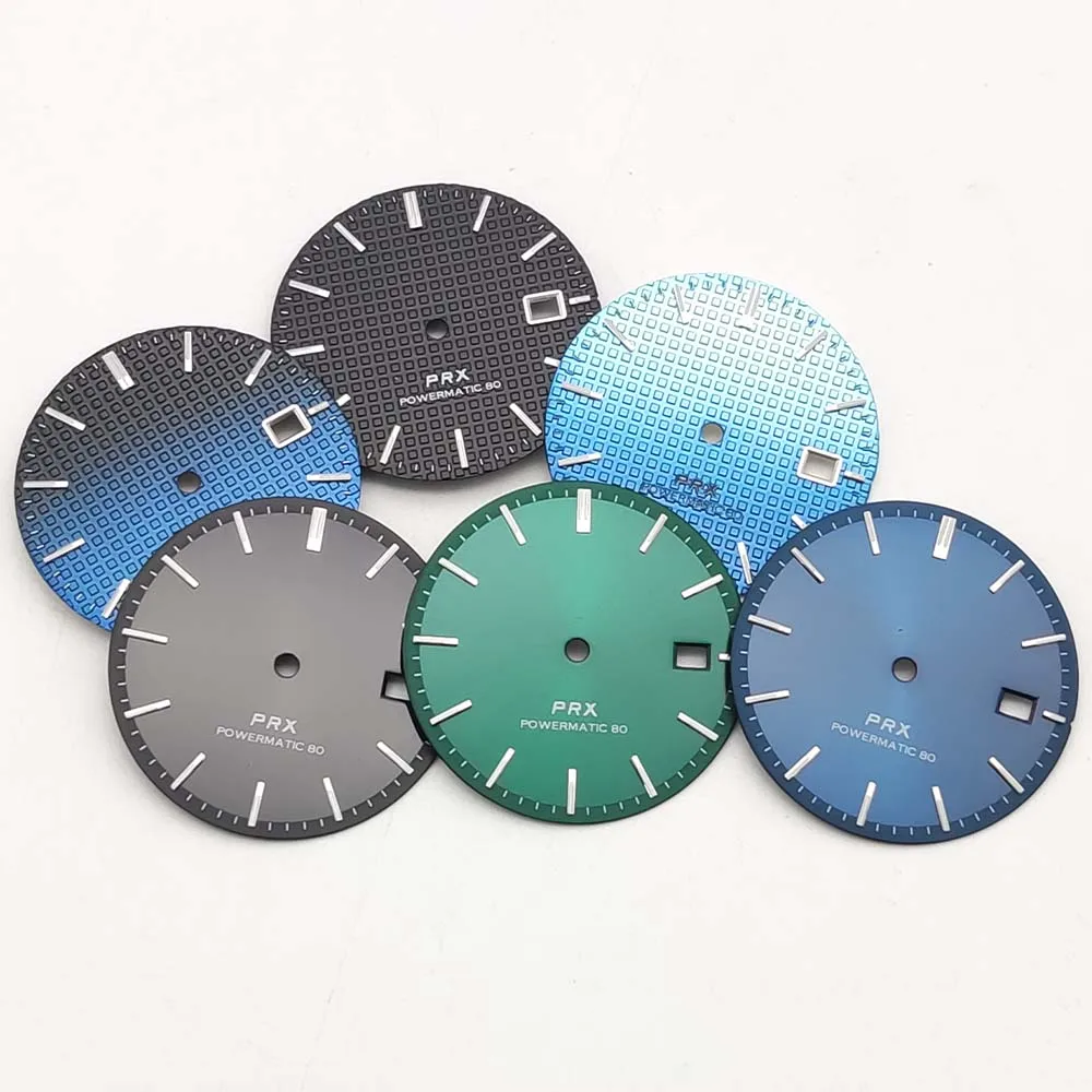 새로운 40mm 은빛 NH35 시계 케이스 탑 방수 사파이어 크리스탈 유리 NH35 자동 무브먼트 기계식 다이빙 시계