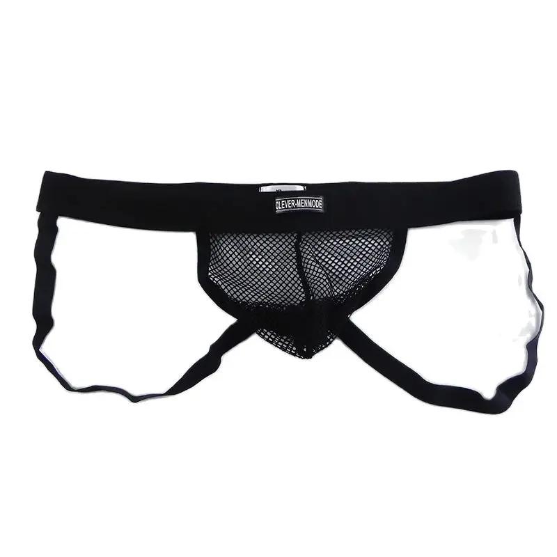 CLEVER-MENMODE Jockstrap Sous-Vêtements Hommes String Sexy Mesh G String Jock Strap 7.0 Culotte Dos auxG-String zones me Slip