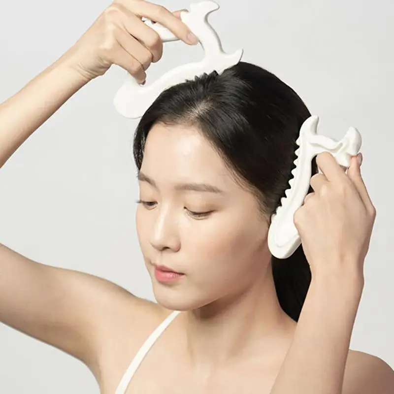 1PC Ceramic Gua Sha Soard Skin Scraping Tools Face Massager Head Massager Whole Body Relax Body Meridian Scraper Massage Tool