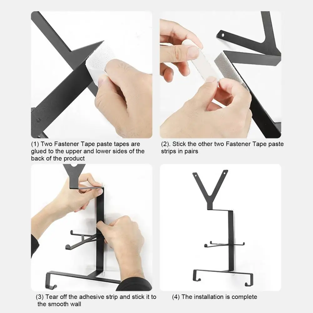 หมวกกันน็อคประหยัดพื้นที่Organizerติดผนังหมวกกันน็อคRack Heavy Duty Steel Wall Mountหมวกกันน็อครถจักรยานยนต์สําหรับมอเตอร์ไซด์สําหรับแว่นตา