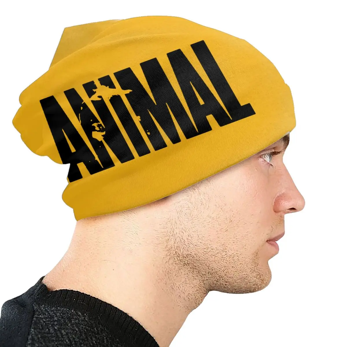 Bonnets d\'entraînement d\'animaux pour hommes et femmes, chapeaux en tricot Hip Hop, bonnets chauds pour la musculation, le fitness, la salle de
