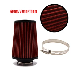 60MM 70MM 76MM Air Filter High Flow Cold Air Intake Universal Filters Vehicles Air Filters Car Accessories