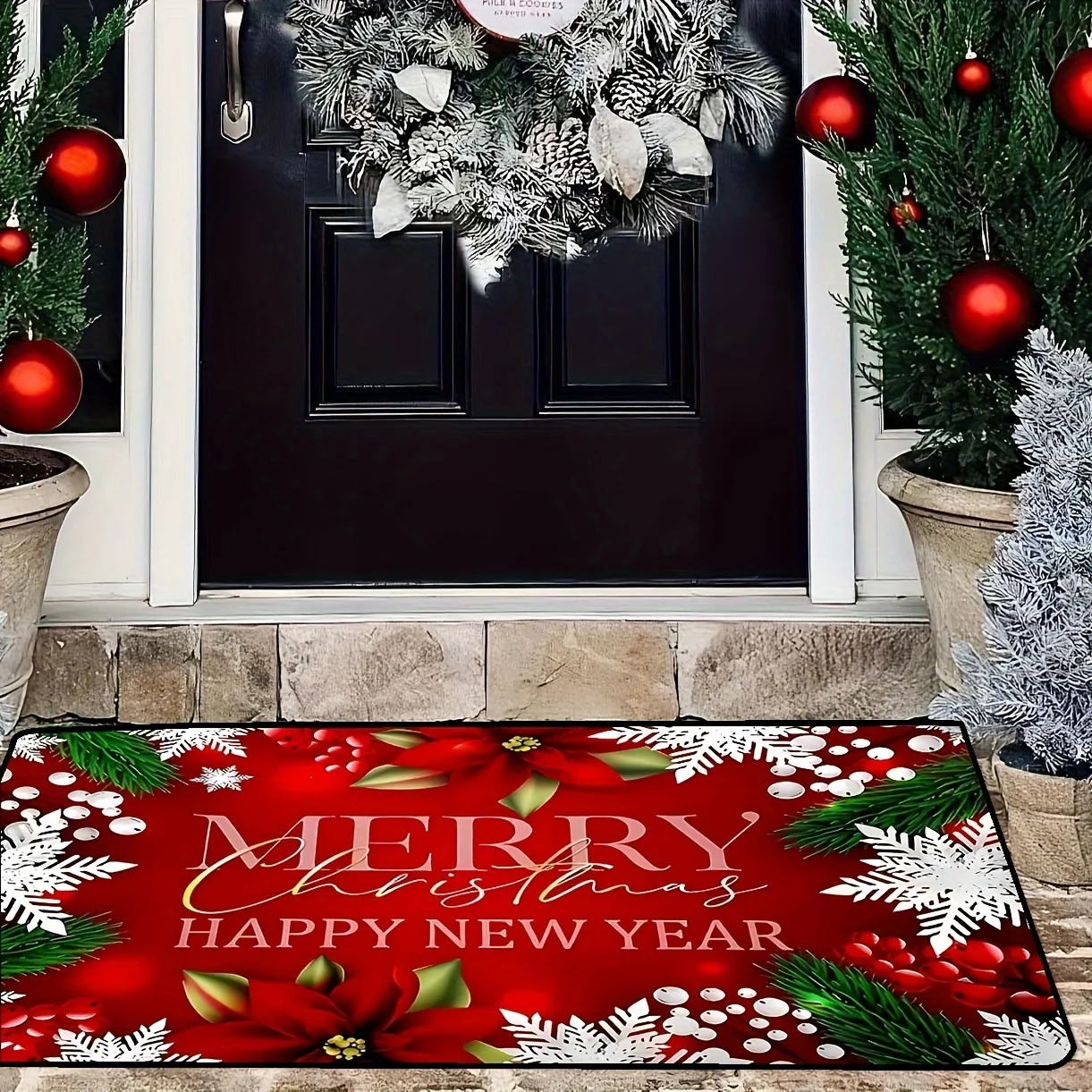 Why This 5x7 Christmas Area Rug Is the Only One I Bought for My Front Hall this Year
