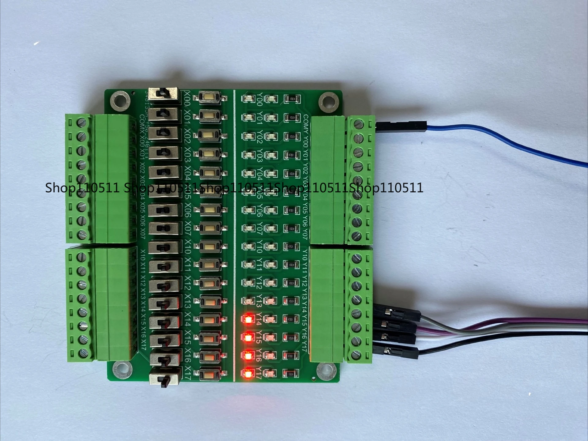 16 Input/output Test Board PLC Debugging Simulation Board Button Toggle Switch Learning Module