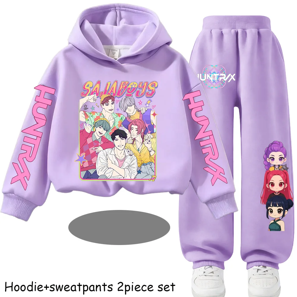 Trend Children's Casual Hooded Sweatshirt + Sweatpants, Suitable for Both Daily Wear and Formal Occasions