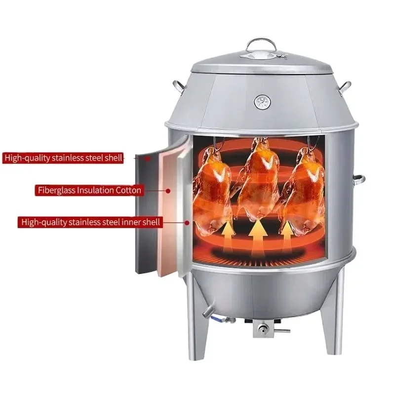 

Stainless Steel Charcoal Roaster Oven with Newest Style for Gas Charcoal Roasting Mutton