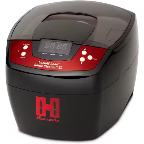 Hornady Lock-N-Load Sonic Cleaner 2L,110V,043320, Premium Way to Clean Gun Parts &amp; Bullet Casings, 80W Heated Ultrasonic Cleaner