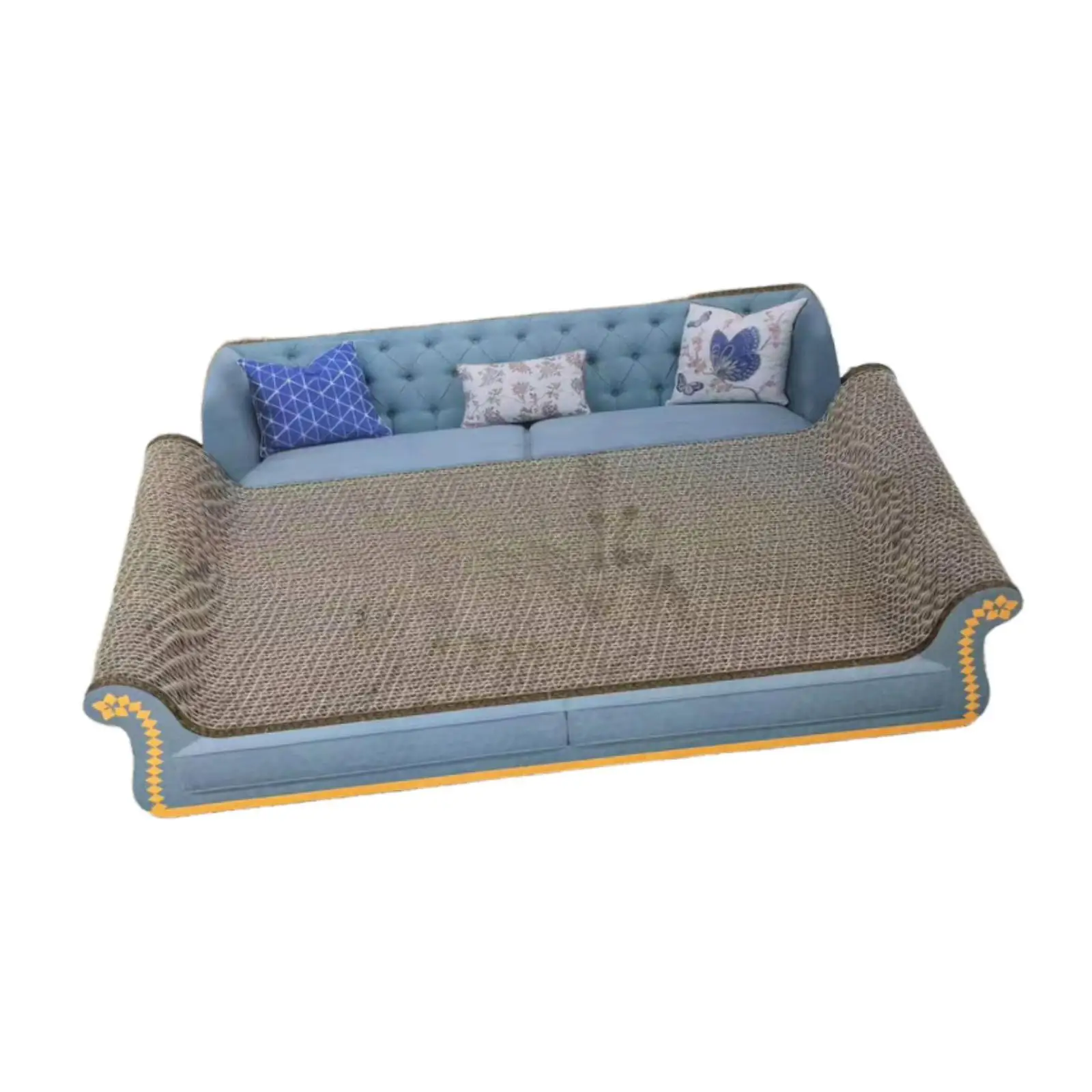Cat Scratcher Bed Cardboard Sofa Lounge Anti-scratch Pad Cat Furniture for Indoor Cats Protection Claws Sharpening House