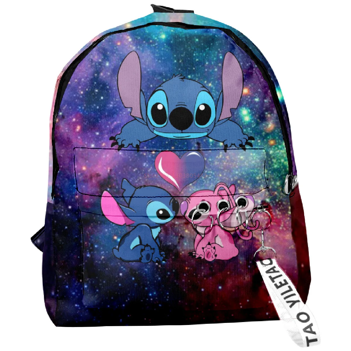 Cartable imprimé dessin animé Stitch, sac à dos pour élèves du primaire et du secondaire, sac à dos de loisirs de grande capacité, nouveau, 2024