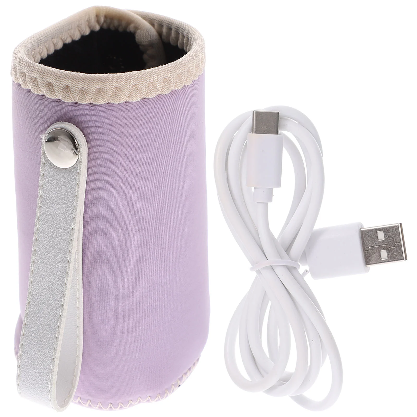 Juego de tazas para biberones, hervidor de agua portátil para bebé, calentador USB, calentador de neopreno para