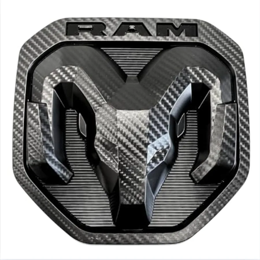 

Эмблема на заднюю дверь RAM 1500 (2019-2025), карбоновая наклейка, черная отделка, значок на заднюю часть кузова