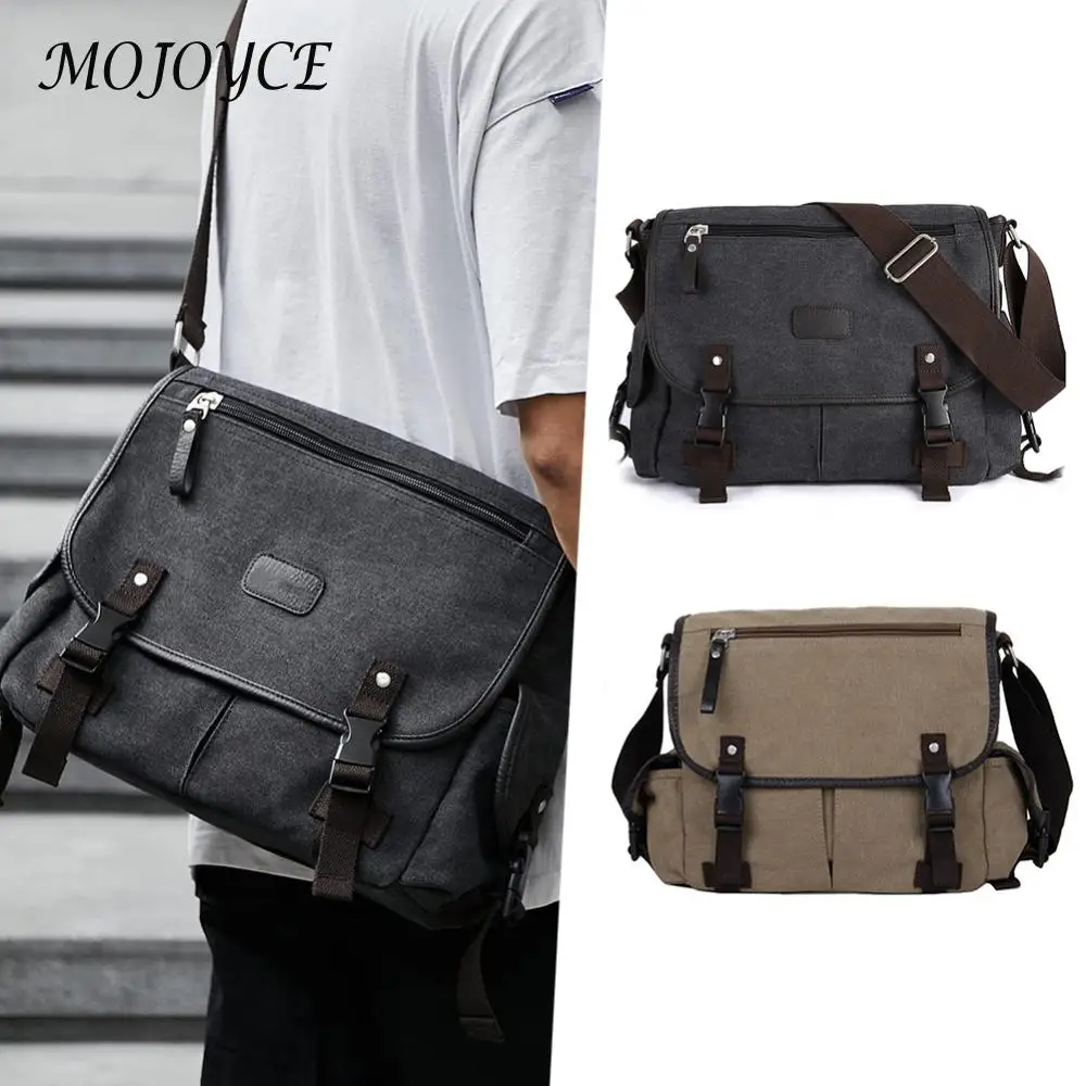 Vintage Laptop Shoulder Bag Multi Pockets Satchel Handbags Water Resistant 14 Inch Laptop Pouch Adjustable Strap for School Work