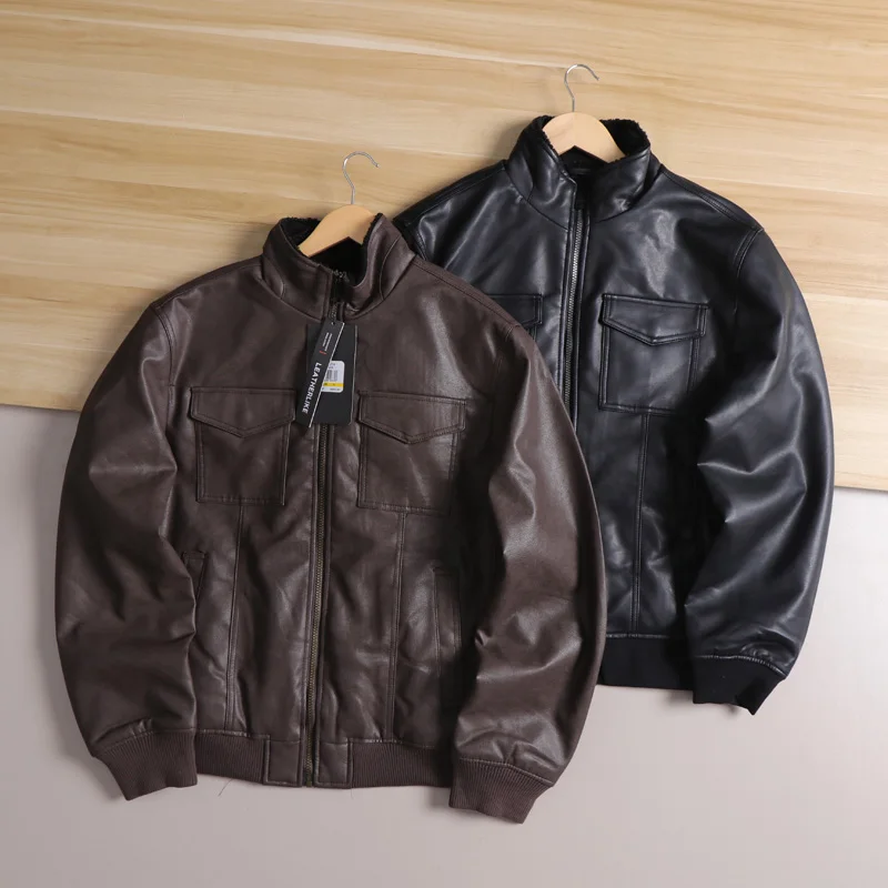 

Waed из искусственной кожи Jaet с хлопковой подкладкой, мотоциклетное байкерское кожаное пальто, мужская винтажная элитная зимняя верхняя одежда Faion Urban Sle