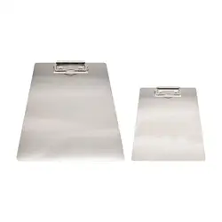 Menu Clipboard Holders File Holder A4 File Clipboards Stainless Steel Writing Board Clip Document Holder for Drawing