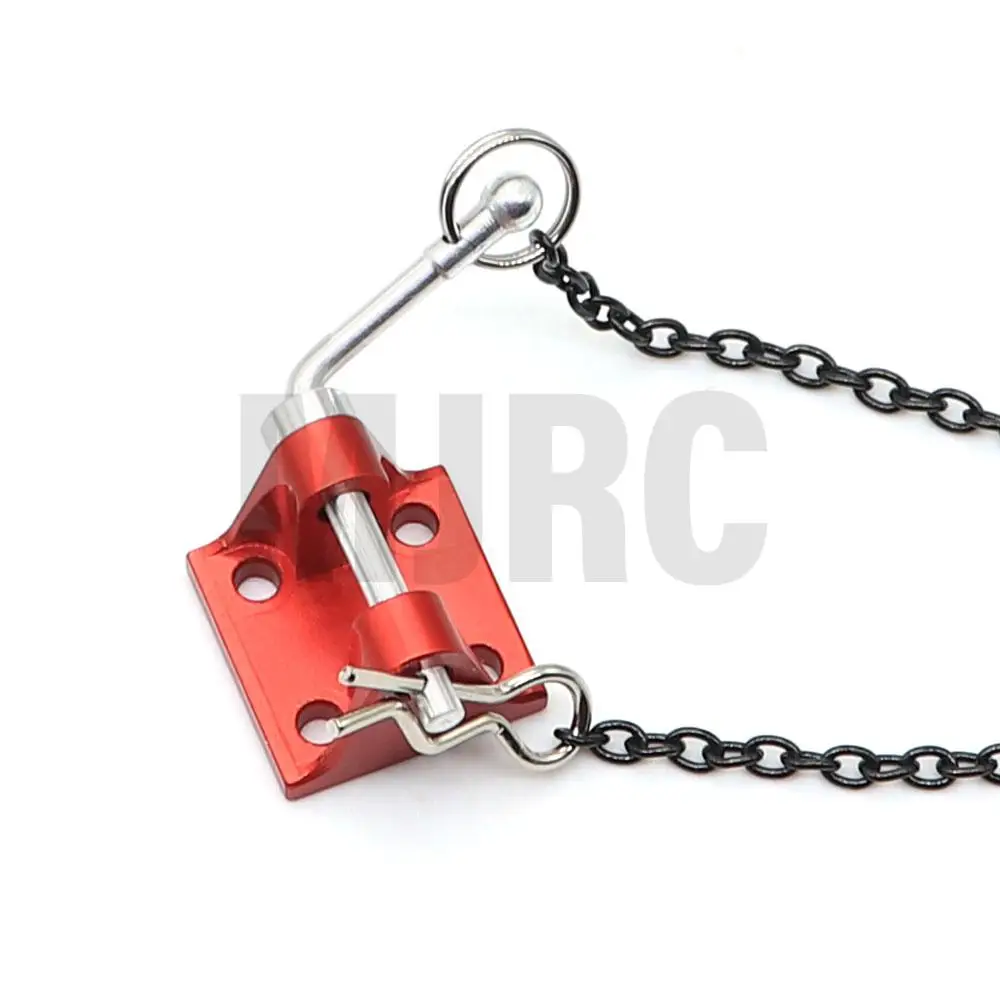 Metal Trailer Chain Rescue Hook For 1/10 RC Crawler Car TRX4 RC4WD D90 D110 Axial Scx10 90046 CC01 For 1/14 Tamiya Tow Trailer