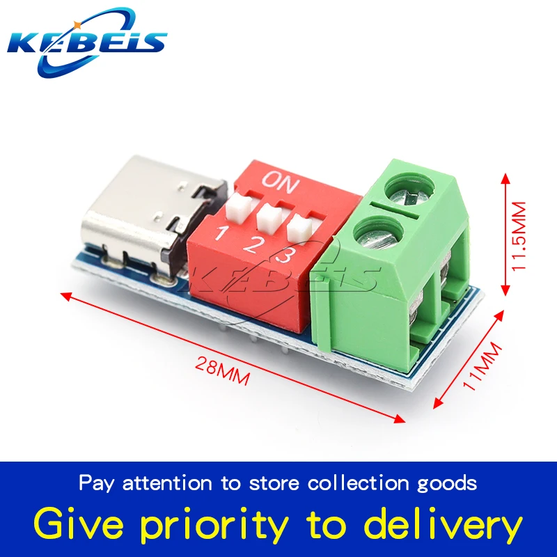 PD/QC Trigger Board Decoy Board Type-C Fast Charge Adjustable 5V 9V 12V 20V High Speed Charger Power Delivery Boost Module