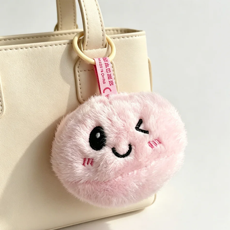 New Style Keychain For Bag Hanging Accessories Cartoon Cute Dumpling Plush Key Holder Simulation Food Cartoon Toy Gift