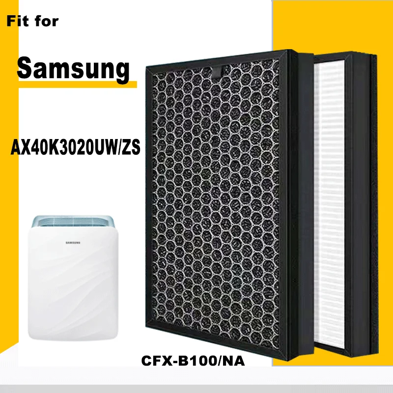 CFX-B100/NA Replacement Hepa Dust Collecting Deodorizing Activated Carbon Filter for Samsung AX40K3020UW/ZS Air Purifier