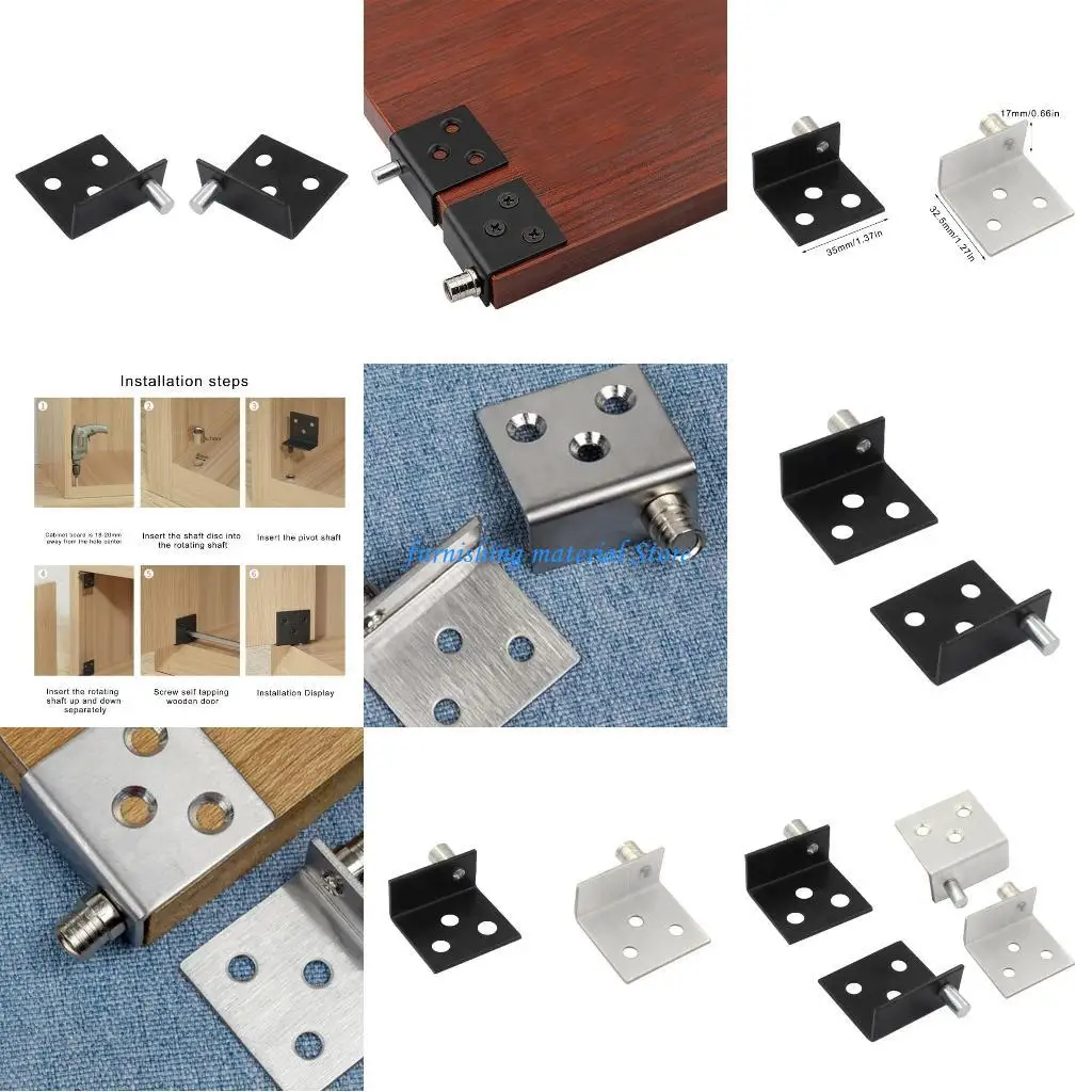 

Y5GD Modern Door Hinges Steel Home Furniture Hinges set for Renovations & Repair Works