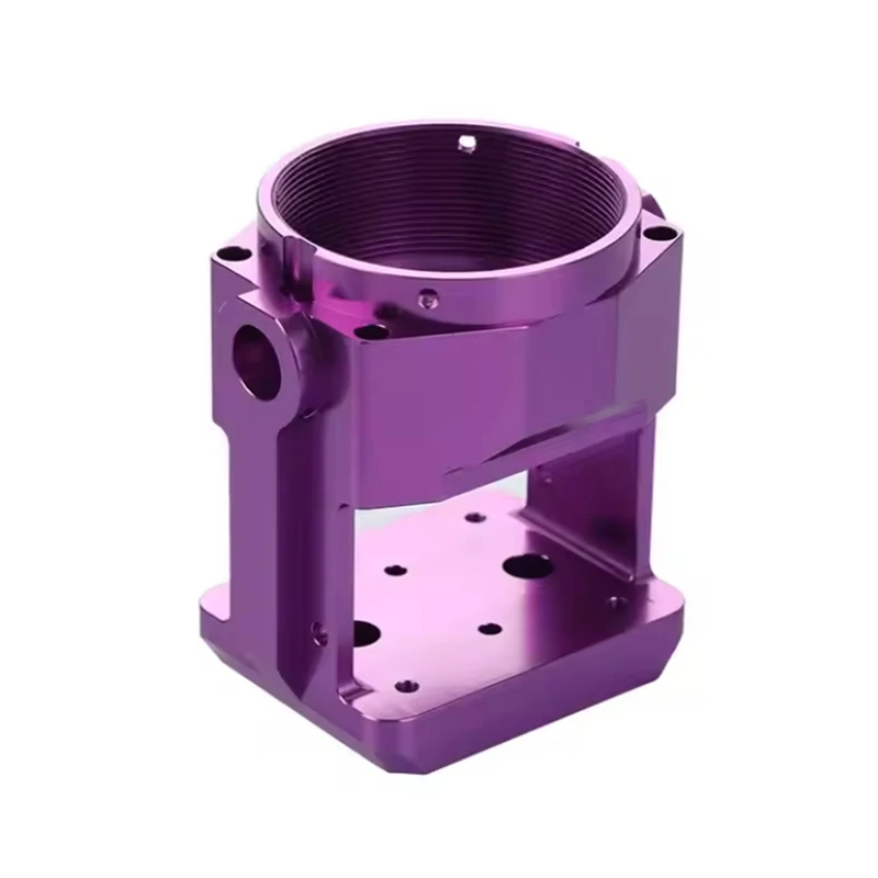 Peças de liga de alumínio usinadas CNC da caixa de gabinete personalizada Anodização Componentes da caixa de montagem Peças CNC