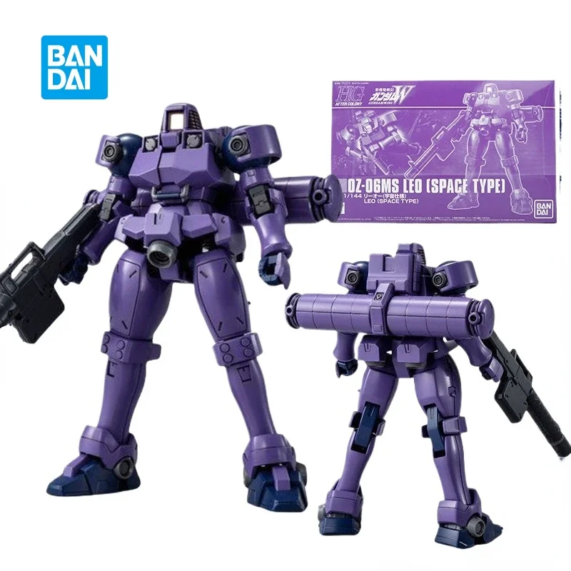 В наличии Bandai, оригинальная GUNDAM OZ-06MS LEO [SPACE TYPE] HG1/144, сборная модель игрушки, аниме, экшн-фигурка, подарок, коллекционная