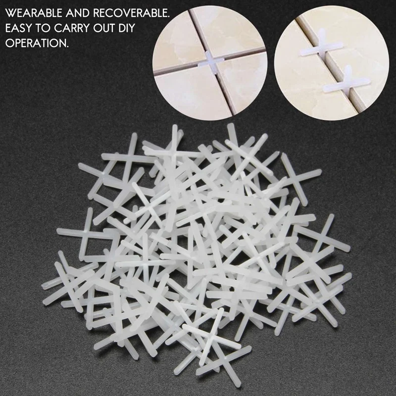 BAAJ-151 Pcs Flat  Level Wedges Tile Spacers Reusable Flooring Wall Tile Leveling System Leveler Locator Spacers Plier