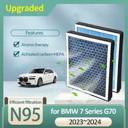 Activated Carbon Air Filter for BMW 7 Series i7 G70 Electric MK7 2023 2024 64115A547D4 64115A547D8 Auto Air Conditioner Filter