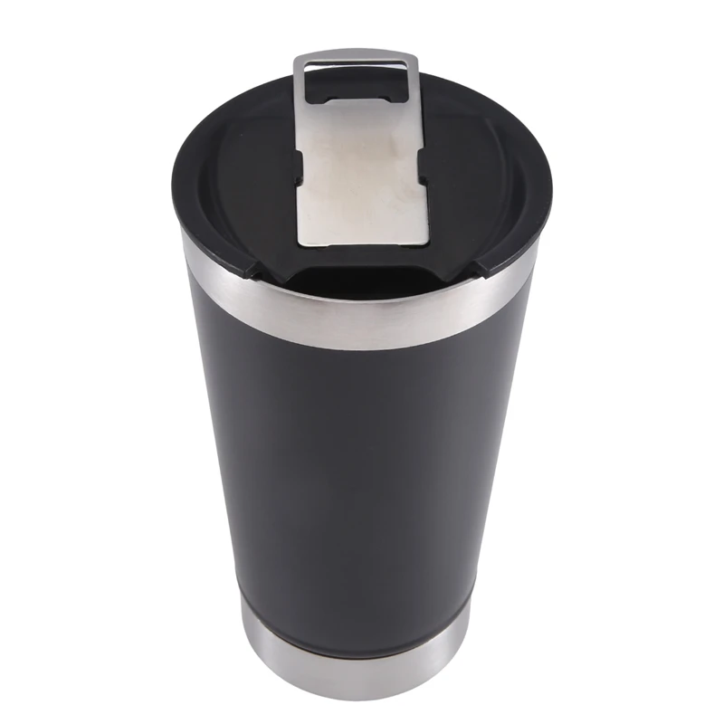 Cold Beer Cups With Bottle Opener Lid Stainless Steel Insulation Water Coffee Mugs For Tea Thermal Insulation Drinkware Durable