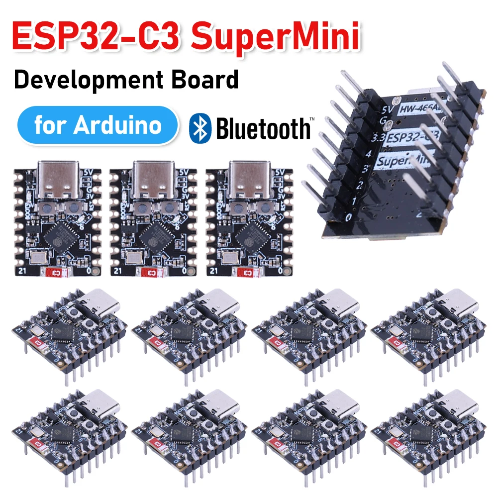 ESP32-C3 Super Mini WiFi Bluetooth Development Board for Arduino ESP32 C3 Dev IOT Board ESP32C3FN4 Chip Welded and Not Welded