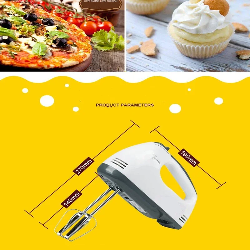 Household fully automatic handheld egg beater, baking small whipping cream electric mixer