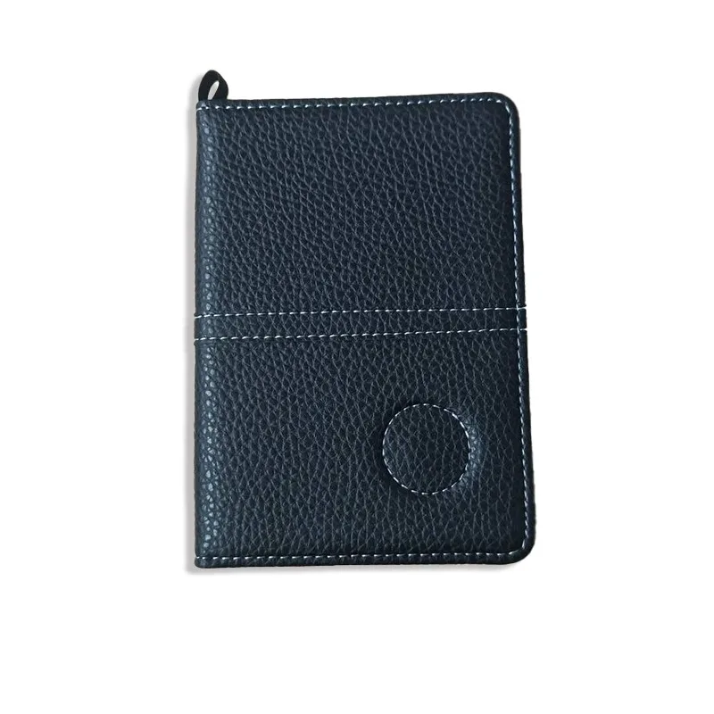 

Fashionable golf PU points notebook, scoring case, portable ball game outdoor leather points record book