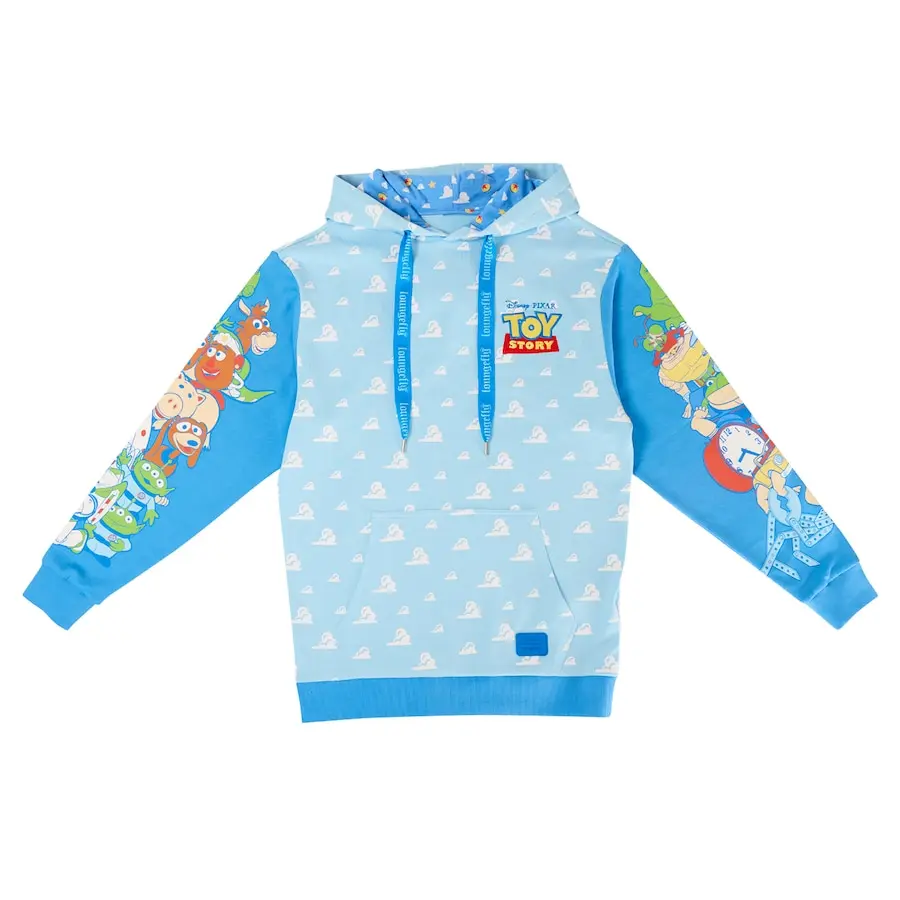 Fall 2024 Fashion Trend 3d Printed Sports Hoodie Toy Story Loungefly Unisgender Good and Bad Kids\' Hoodie - Light Blue