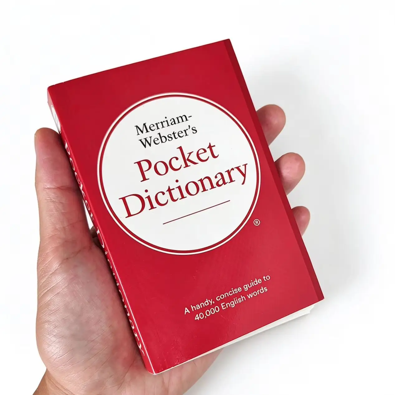 Merriam-Webster's Pocket Dictionary, 40000 American English Words Compact Pocket Reference Book, Portable Dictionary for Studens