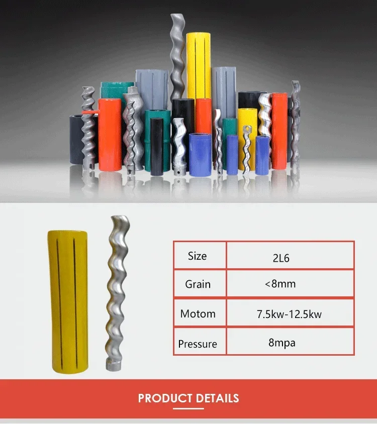 Piezas de bomba de rotor y estator S6 2L6, nueva condición, para máquina de enyesado de yeso, voltaje de 220V