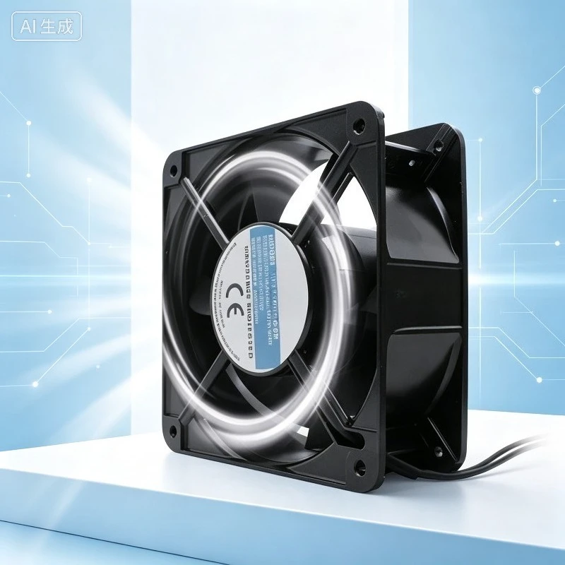 Axial Cooling Fan 220V 200×200×60mm 20060 Ball Bearing For Distribution Cabinet Chassis Powerful Heat Dissipation