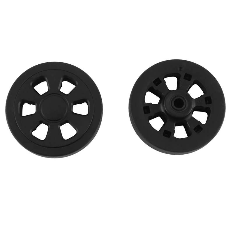 60Mmx15mm Luggage Wheels Replacement Suitcase Replacement Wheels Wear Resistant Environmental Protection PU Black Pair